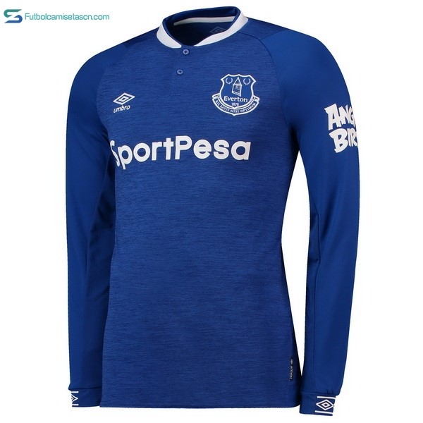 Camiseta Everton 1ª ML 2018/19 Azul